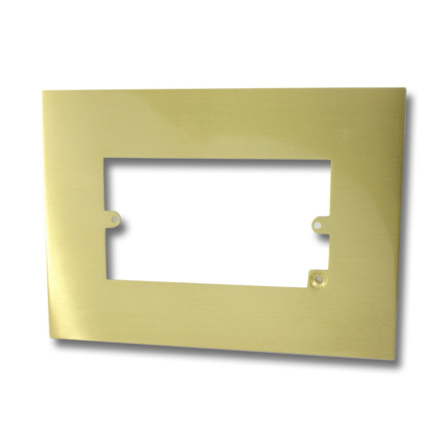 Double Satin Brass Finger Plate