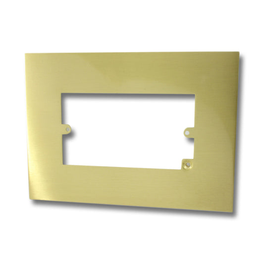Double Satin Brass Finger Plate