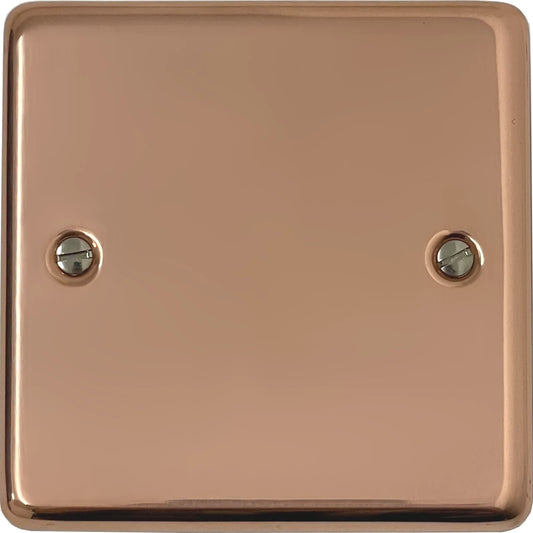 Contour Bright Copper 1 Gang Blank
