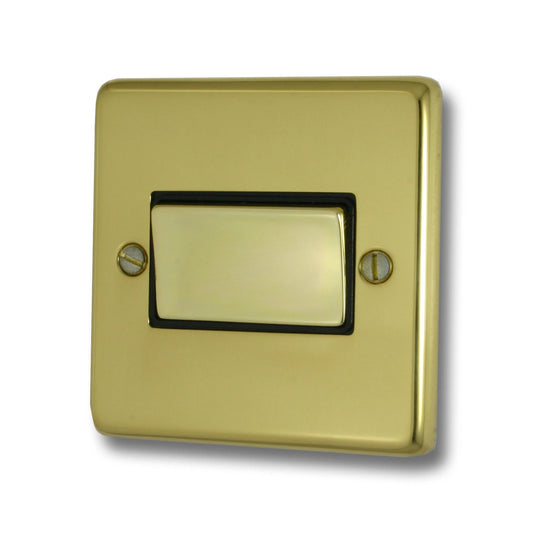 Contour Polished Brass Fan Isolator
