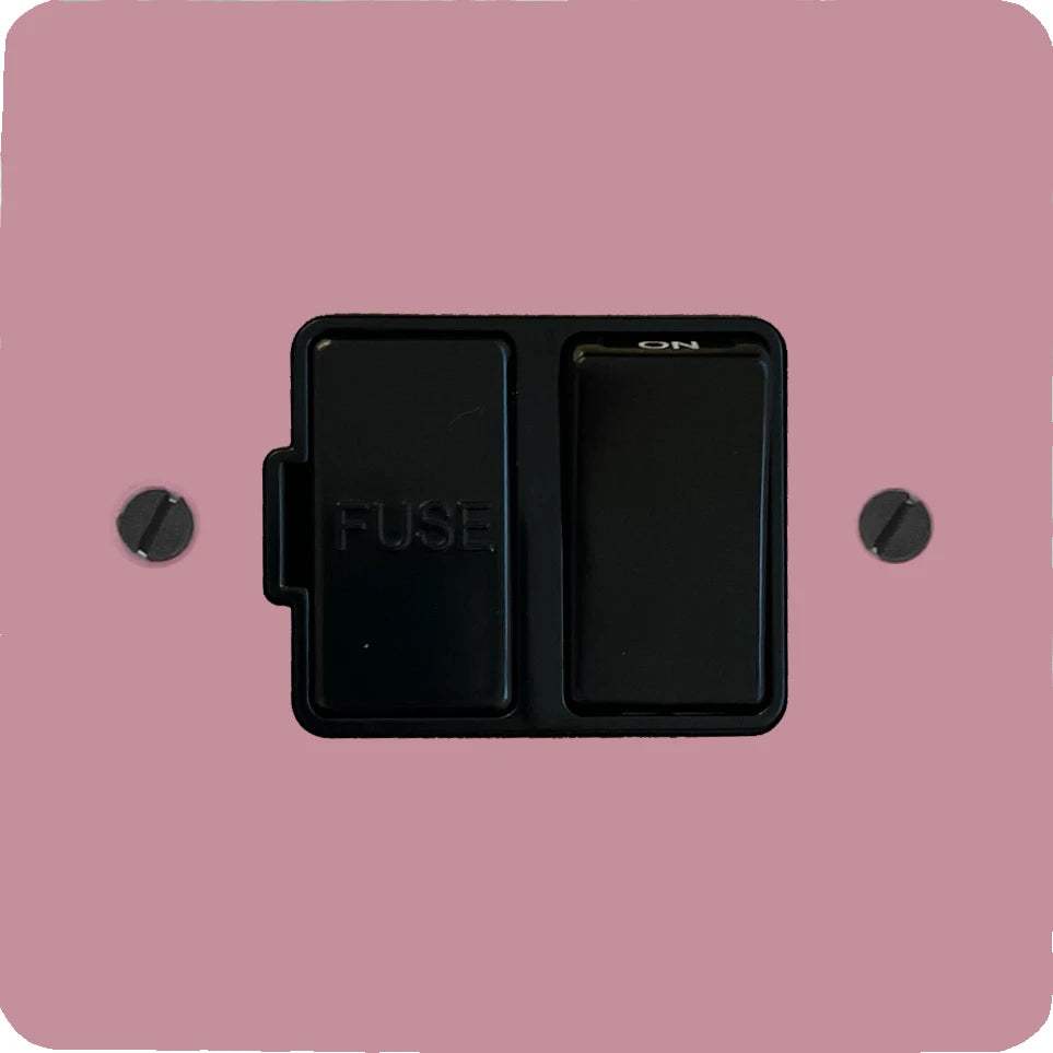 Flat Gloss Pink Switched Fuse Spur (Black Switch)
