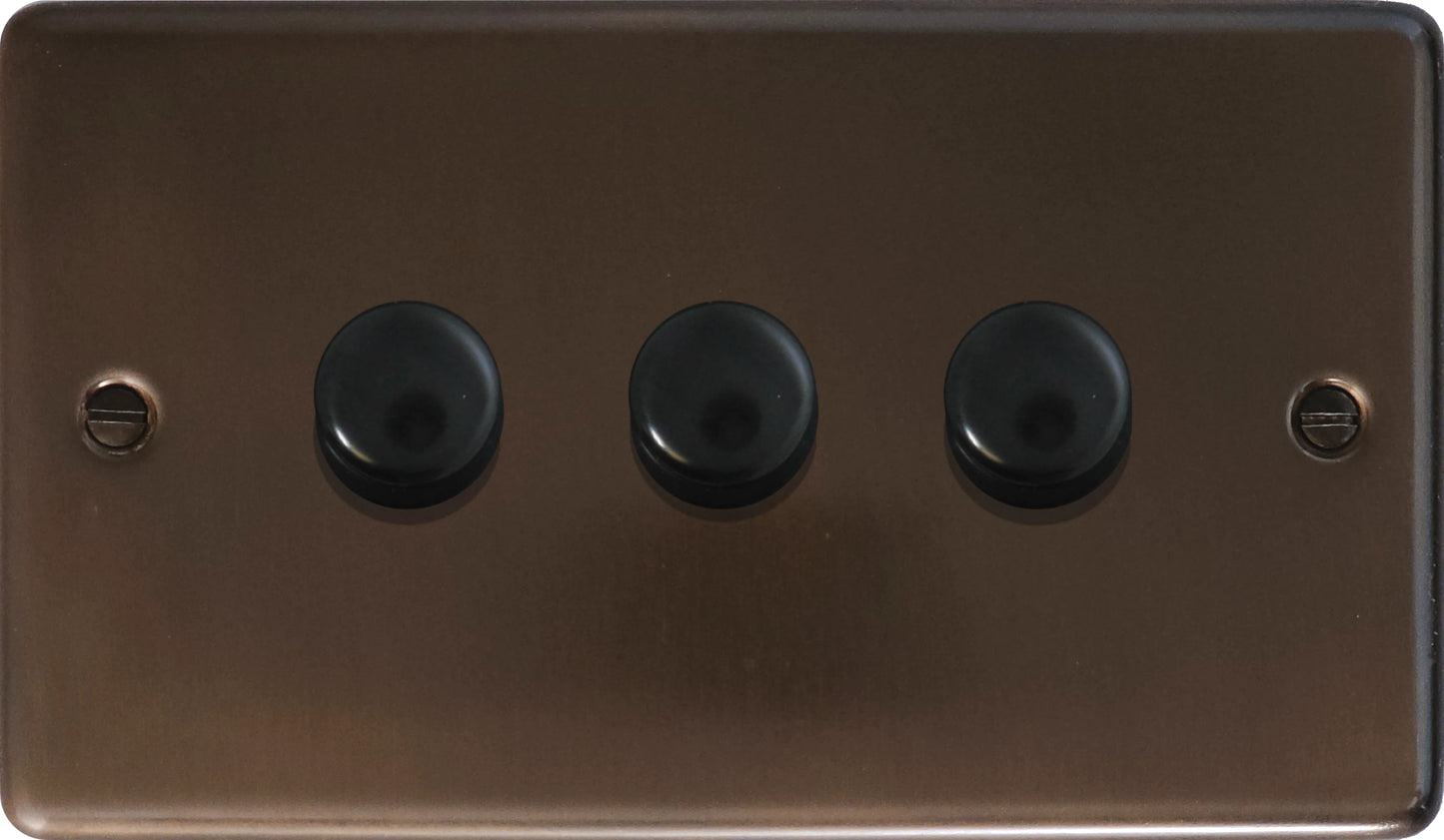 Contour Medium Bronze 3 Gang LED Dimmer