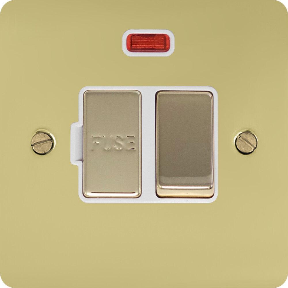 Flat Polished Brass Swt. Fused Spur & Neon