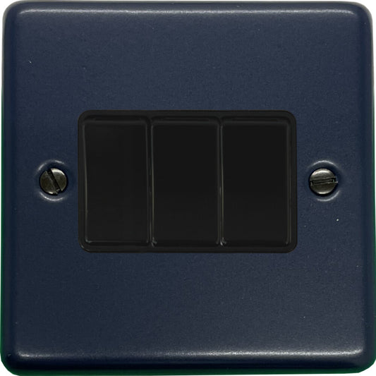 Contour Blue 3 Gang Switch