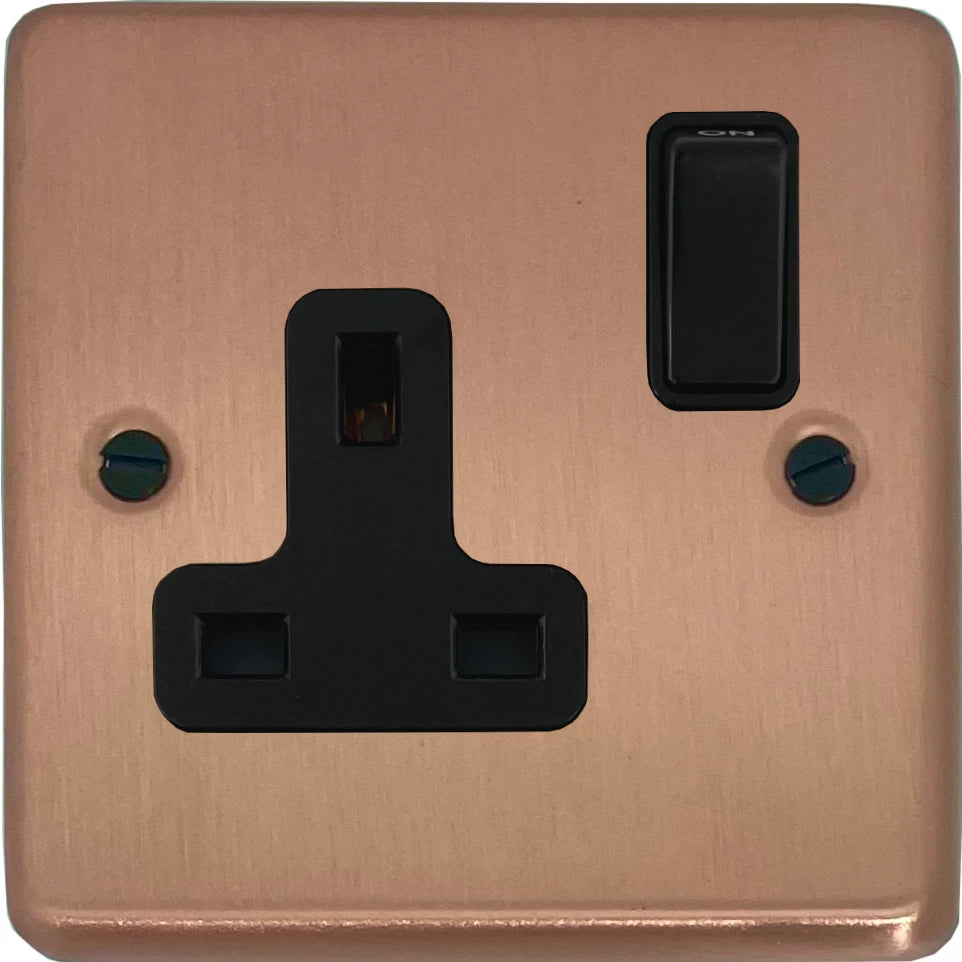 Contour Rose Gold  1 Gang Socket