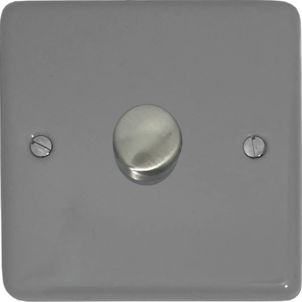 Contour Light Grey 1 Gang LED Dimmer