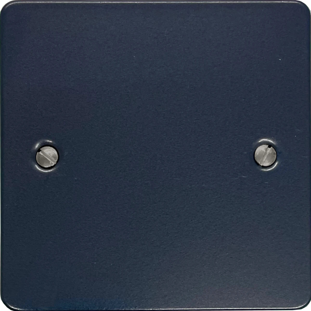 Flat Blue 1 Gang Blank