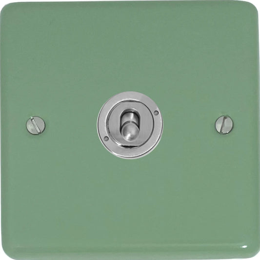 Classic Sage Green Intermediate Toggle (Brushed Steel Toggle)