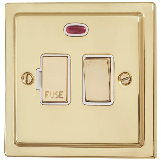 Victorian Polished Brass Swt. Fused Spur & Neon