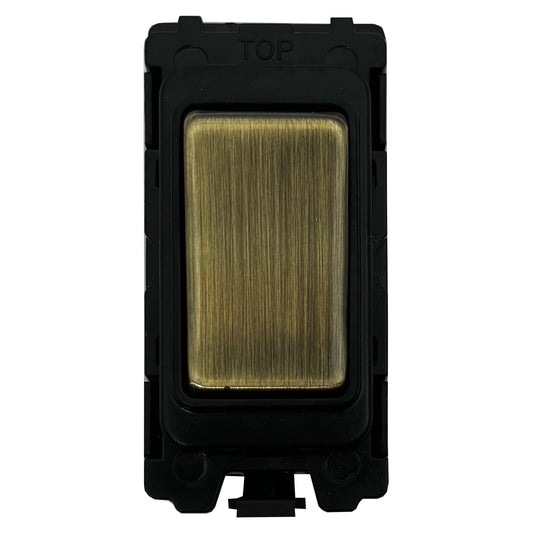20A DP Grid Switch - Black and Antique Switch