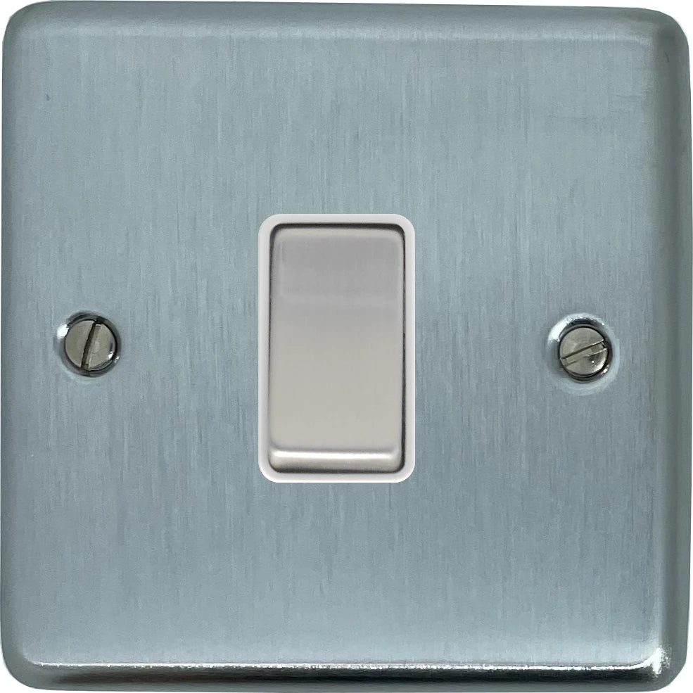 Contour Satin Chrome 1 Gang 2 Way Switch