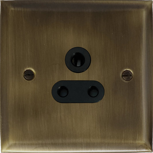 Spectrum Antique Brass 5 Amp Socket - Spectrum range electrical socket