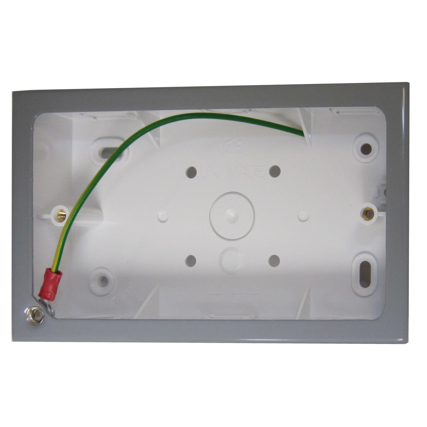 Double Light Grey Pattress Box