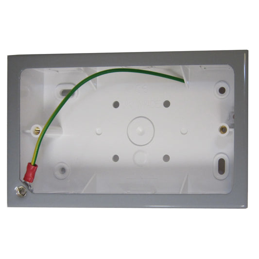 Double Light Grey Pattress Box