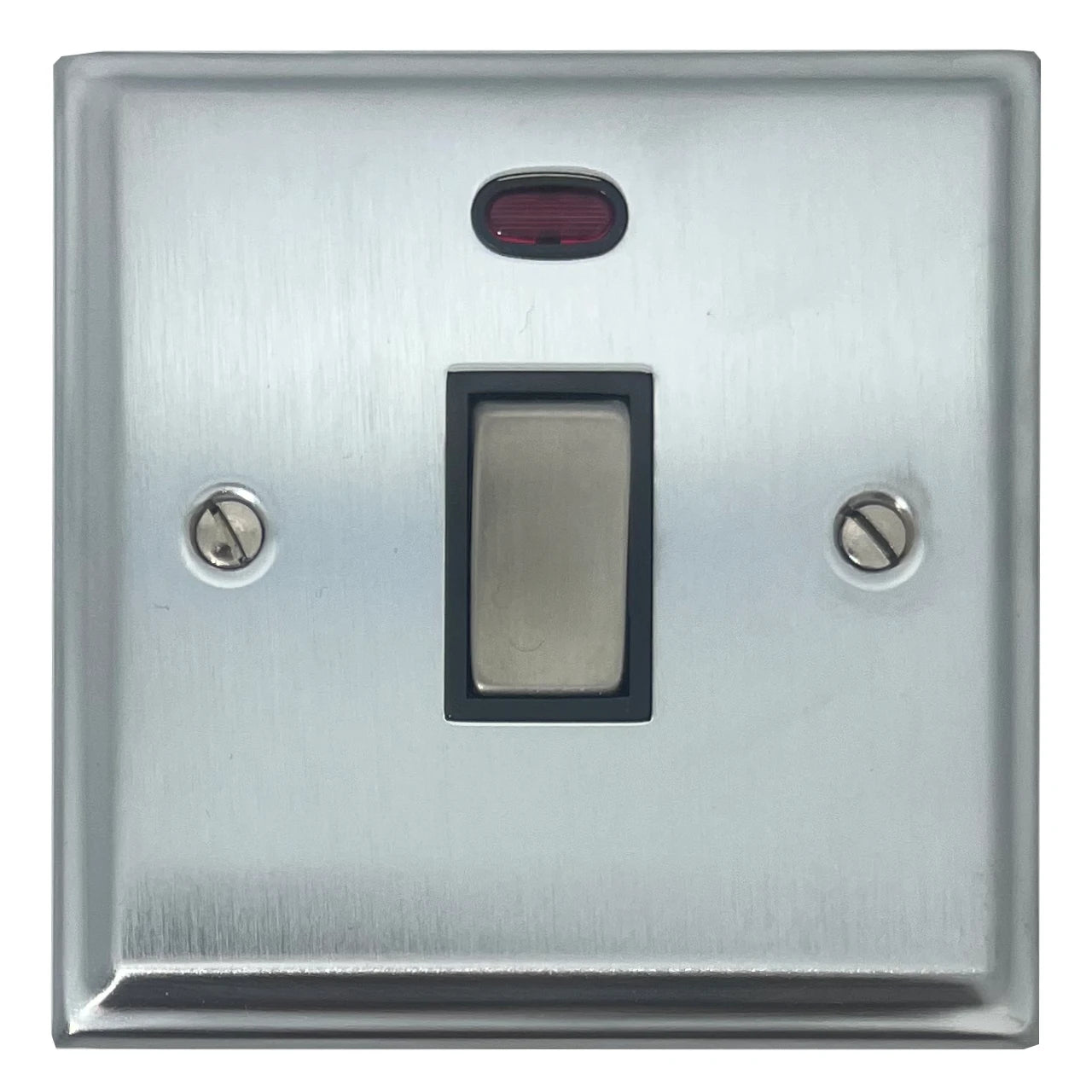 Deco Satin Chrome 20A Dp Switch + Neon