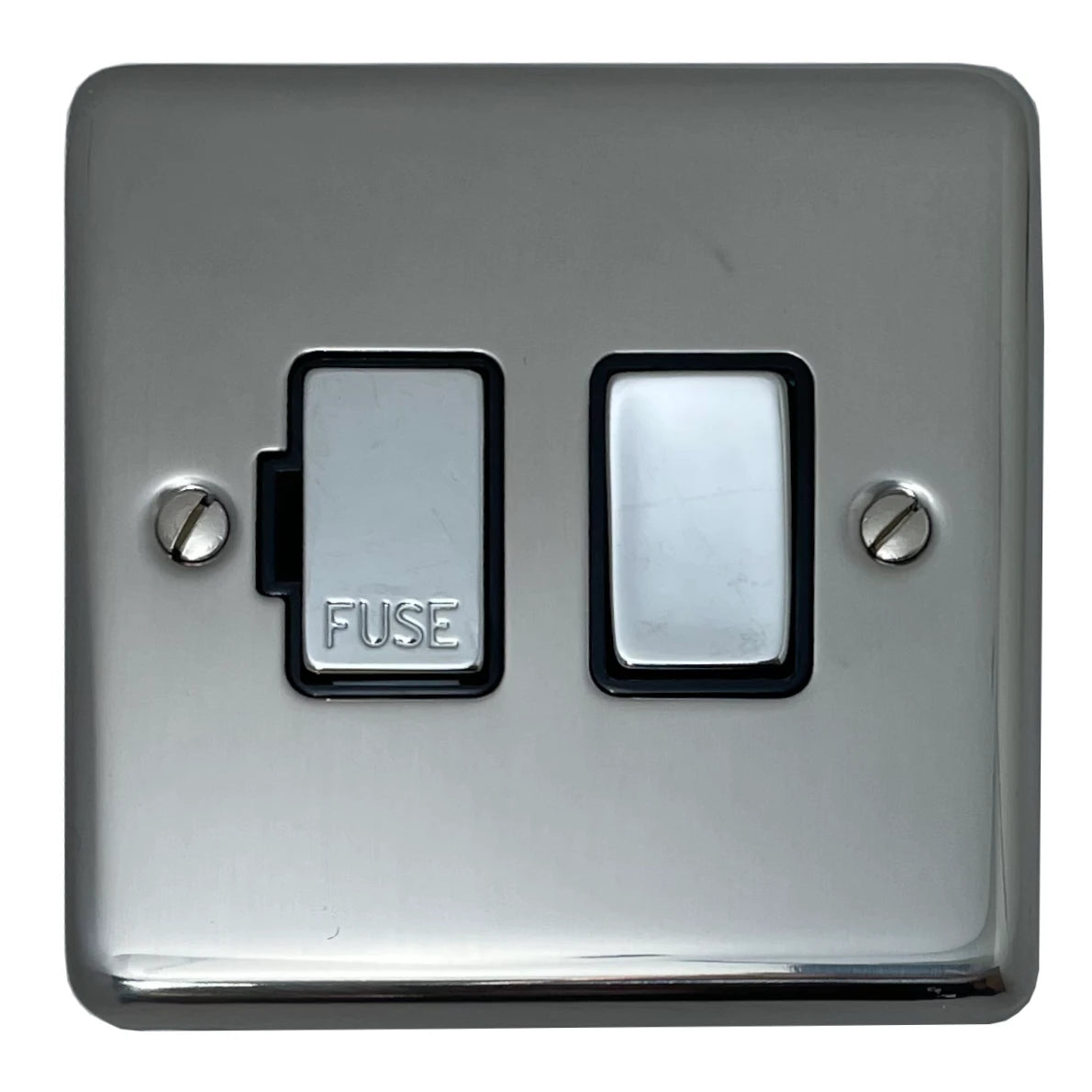 Contour Polished Steel Switched  Fused Spur