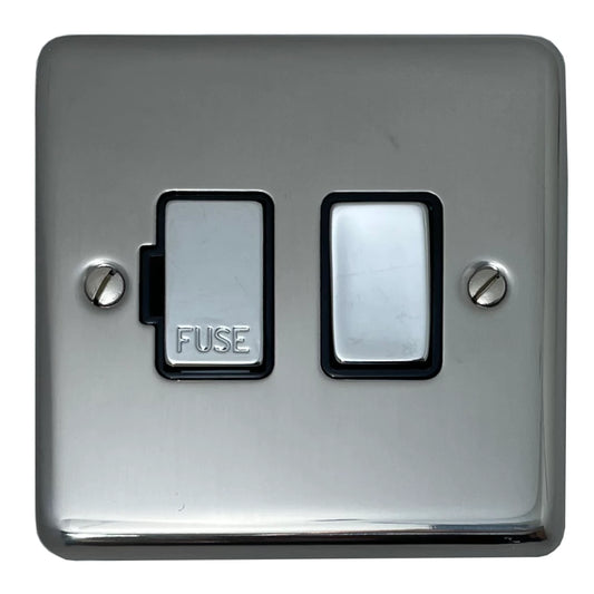 Contour Polished Steel Switched  Fused Spur