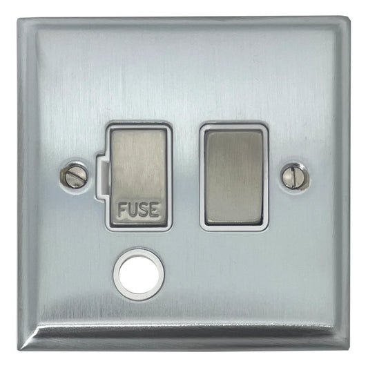 Deco Satin Chrome Swt Fused Spur + Outlet
