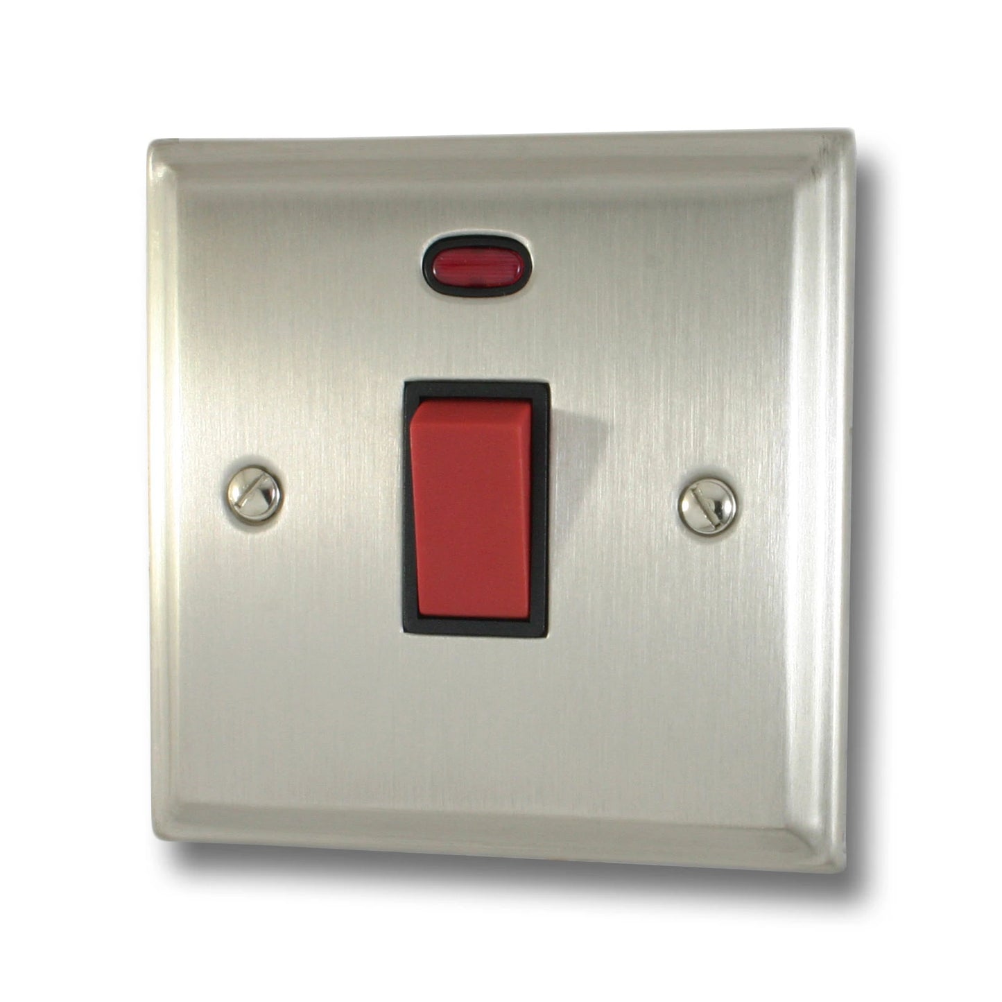 Deco Satin Nickel 45 Amp Single (Black Insert)