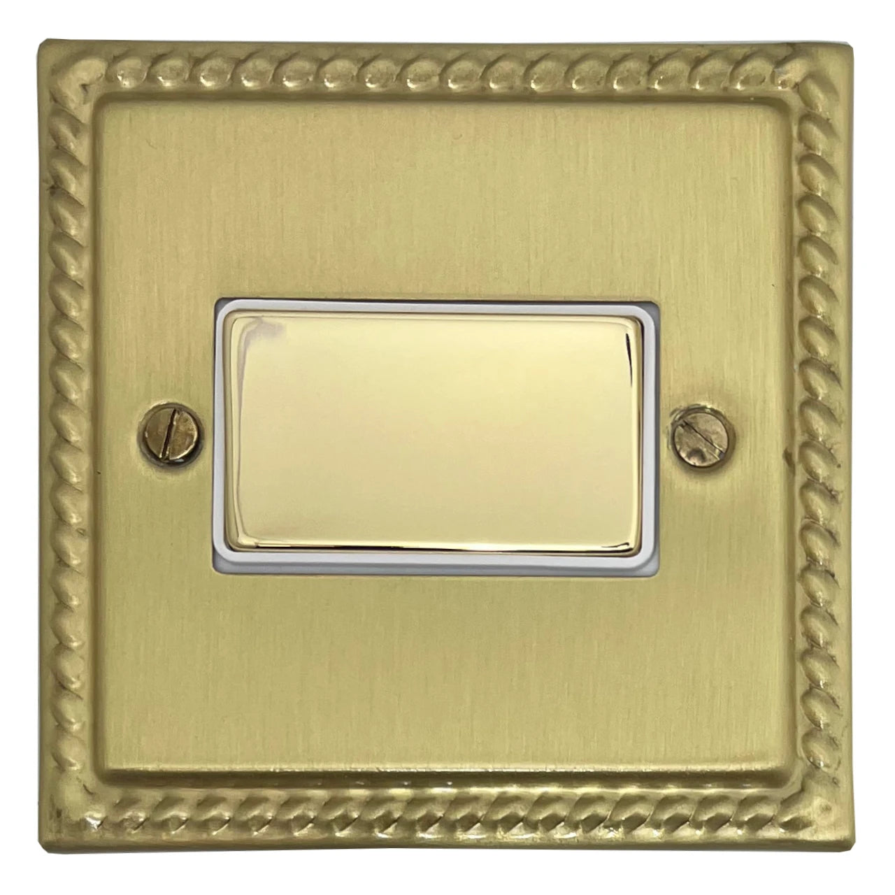 Georgian Satin Brass Fan Isolator