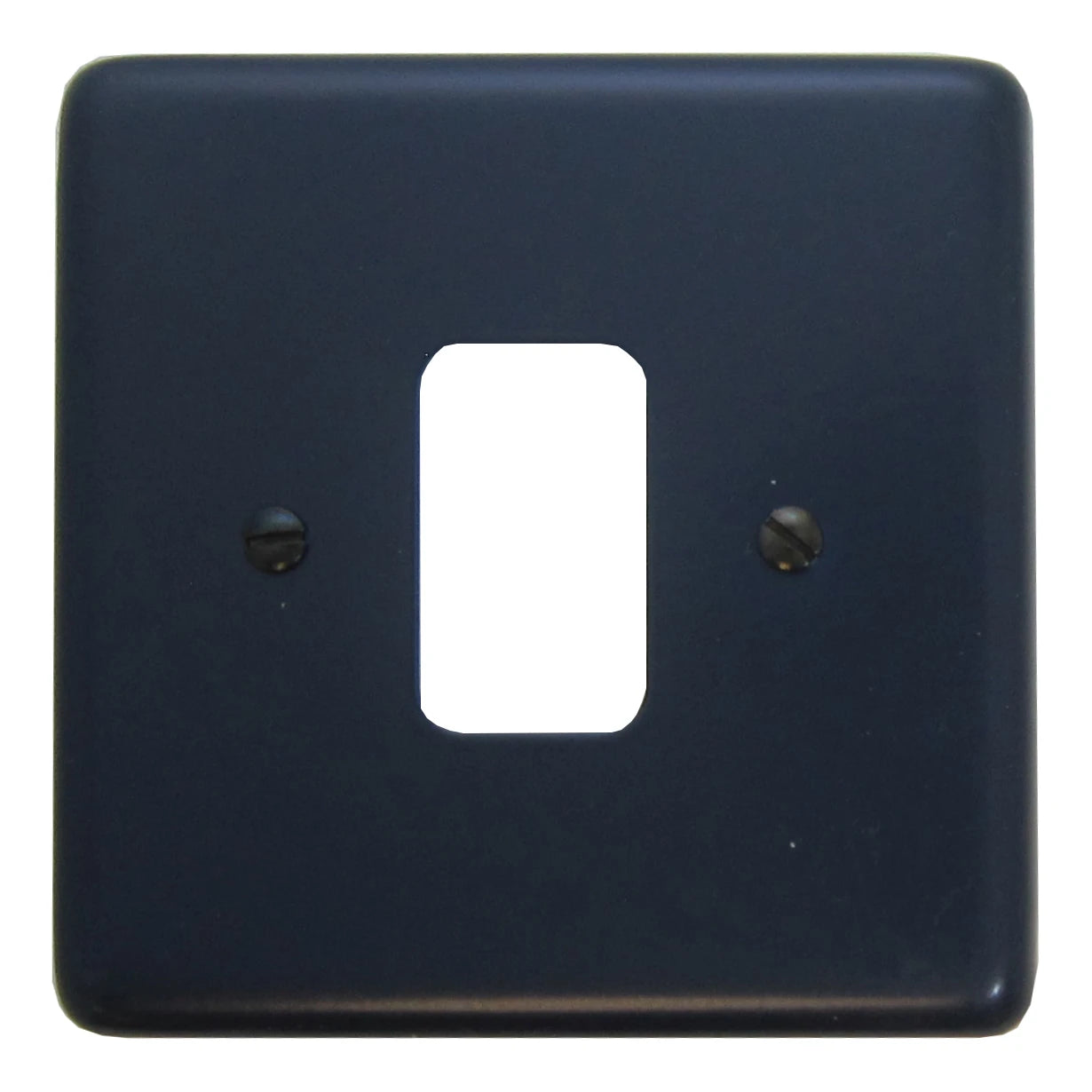 Contour Blue 1 Gang Grid Plate