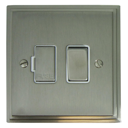 Victorian Satin Nickel Switch Fused Spur