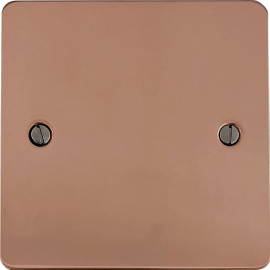 Flat Bright Copper 1 Gang Blank