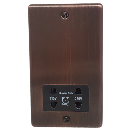 Contour Antique Copper Shaver Socket