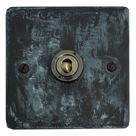 Flat Verdigris Intermediate Toggle (Antique Brass Toggle)