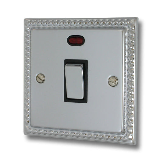 Georgian Polished Chrome 20 Amp Dp Switch