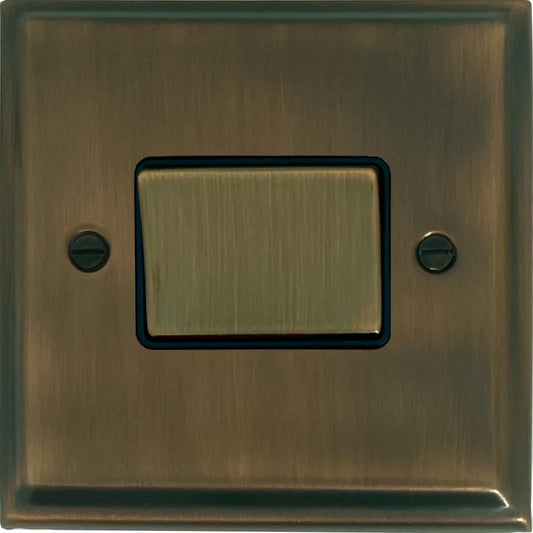 Deco Antique Brass Fan Isolator (Brass Switch)