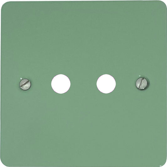Flat Sage Green  2 Gang Grid Toggle Plate (Plate Only)