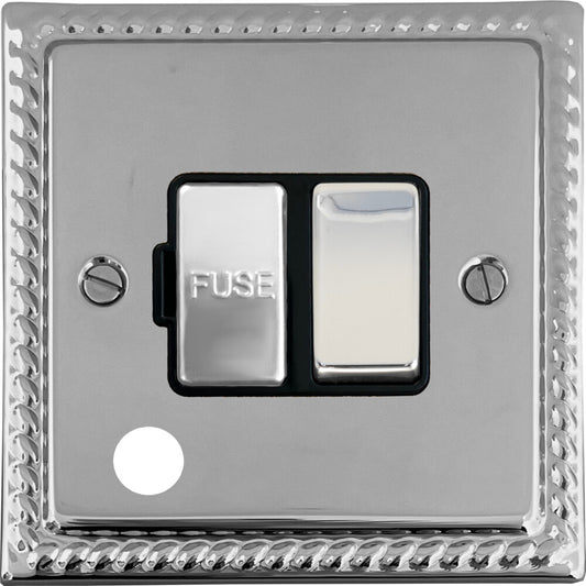 Georgian Polished Chrome Switch Fused Spur & F/O