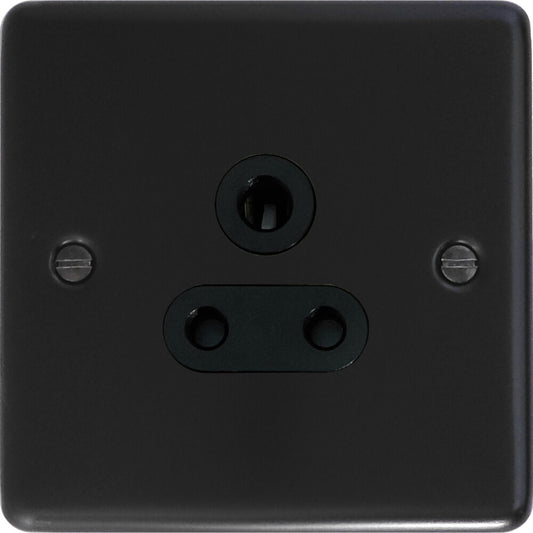 Contour Flat Black 5A Socket