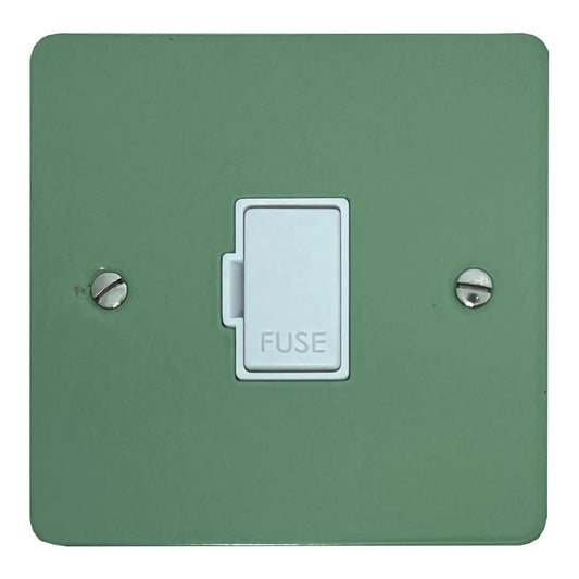 Flat Sage Green Unswitched Fuse Spur (White Insert)