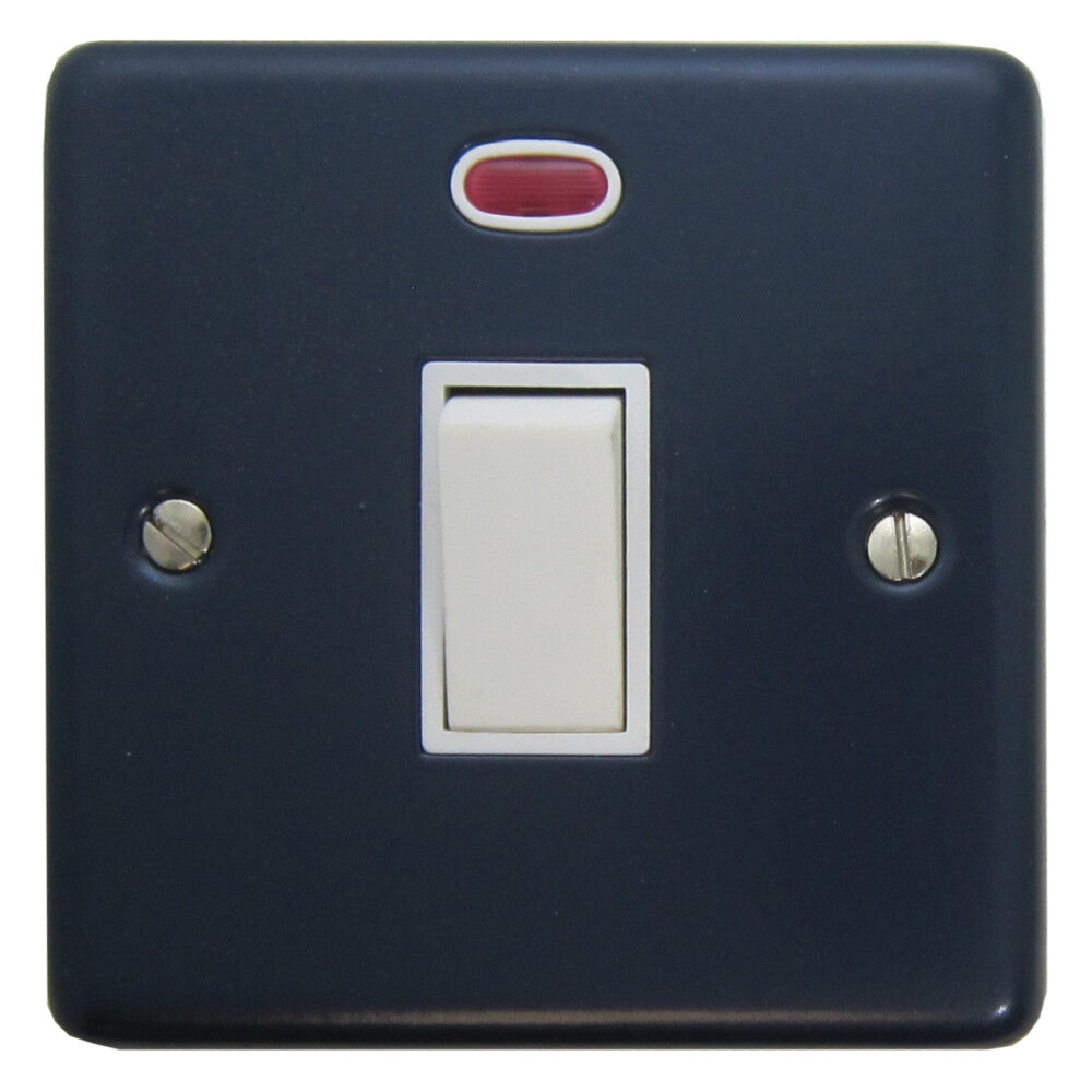 Contour Blue 20A Dp Switch + Neon