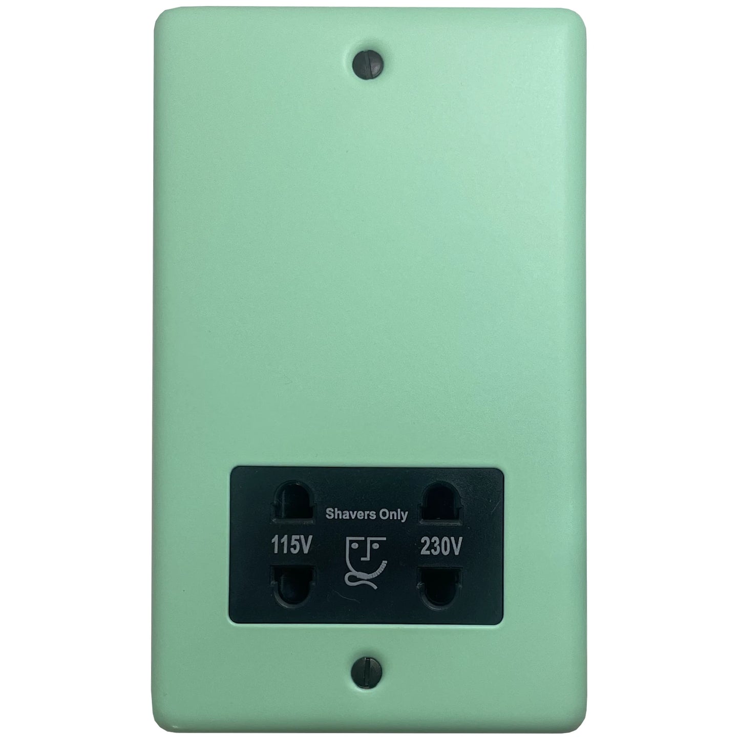 Classic Peppermint Green Shaver Socket (Black Insert)