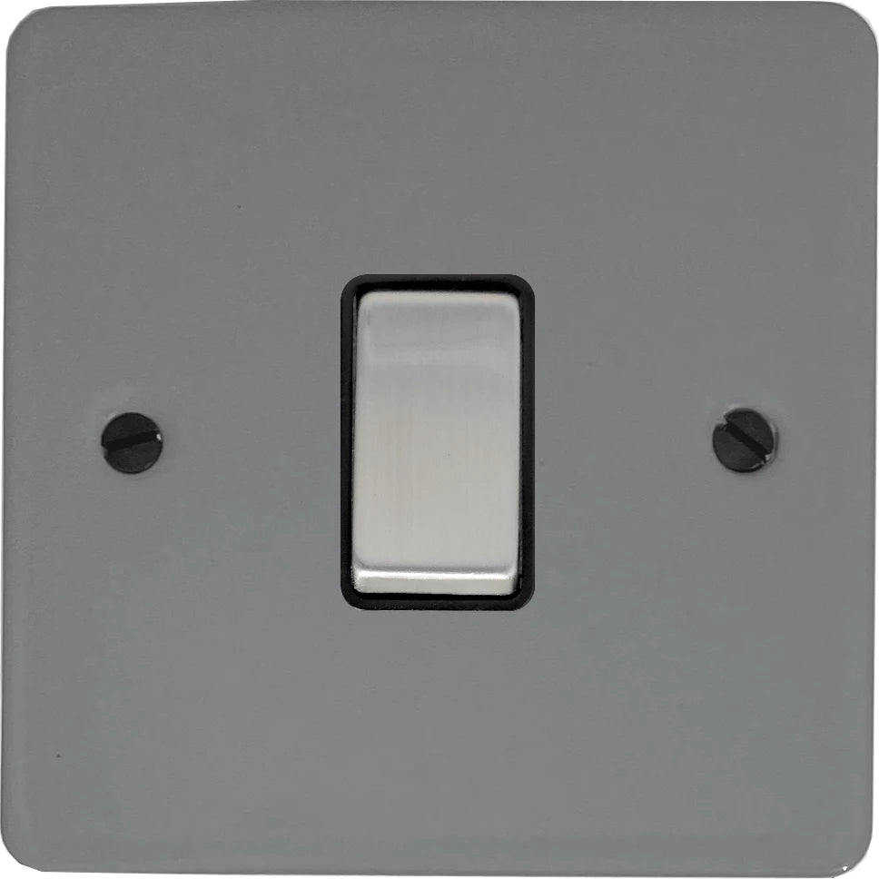 Flat Light Grey 1 Gang 2 Way Switch