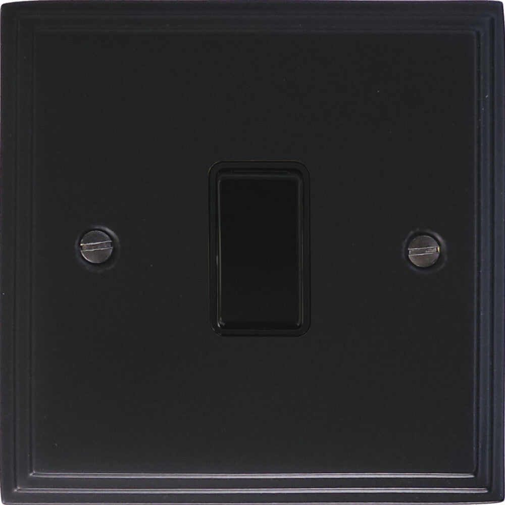 Victorian Flat Black Inter Switch