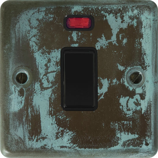 Contour Verdigris 20A Dp Switch + Neon
