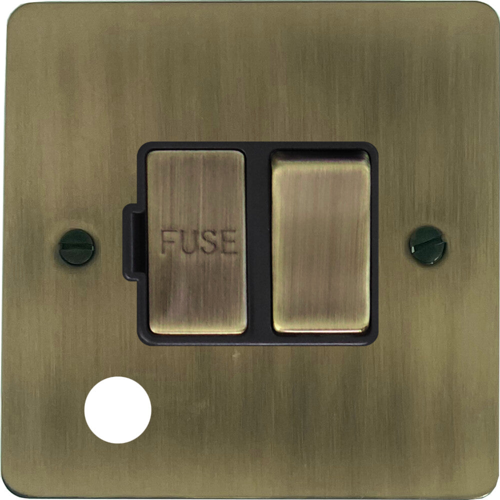 Flat Light Antique Brass Swt. Fused Spur & F/Out