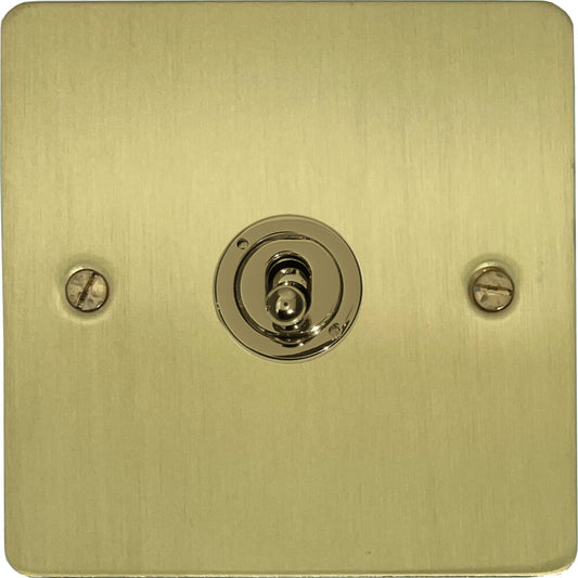 Flat Satin Brass Intermediate Toggle
