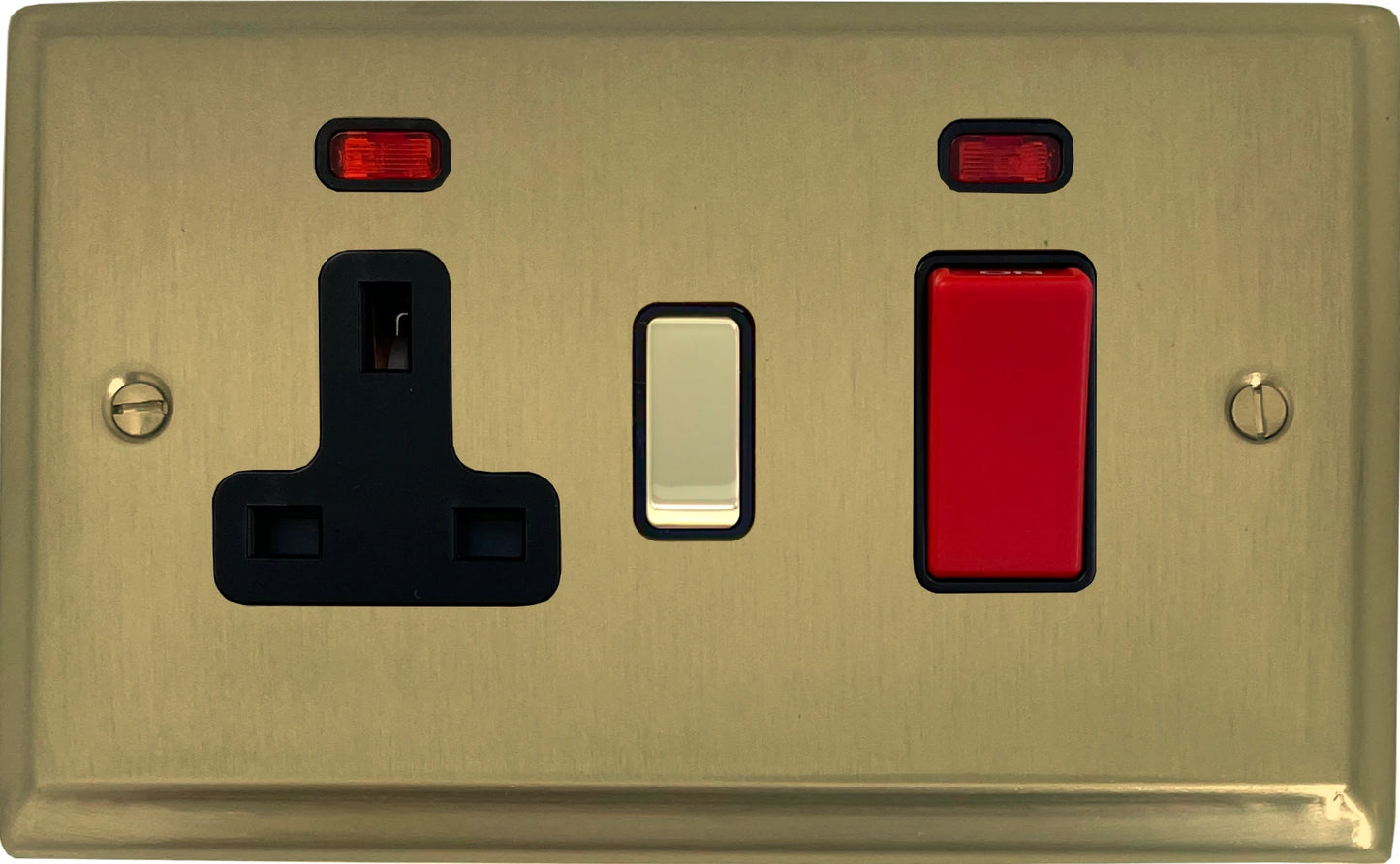 Deco Satin Brass Cooker Socket