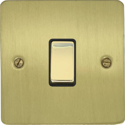 Flat Satin Brass Intermediate  Switch