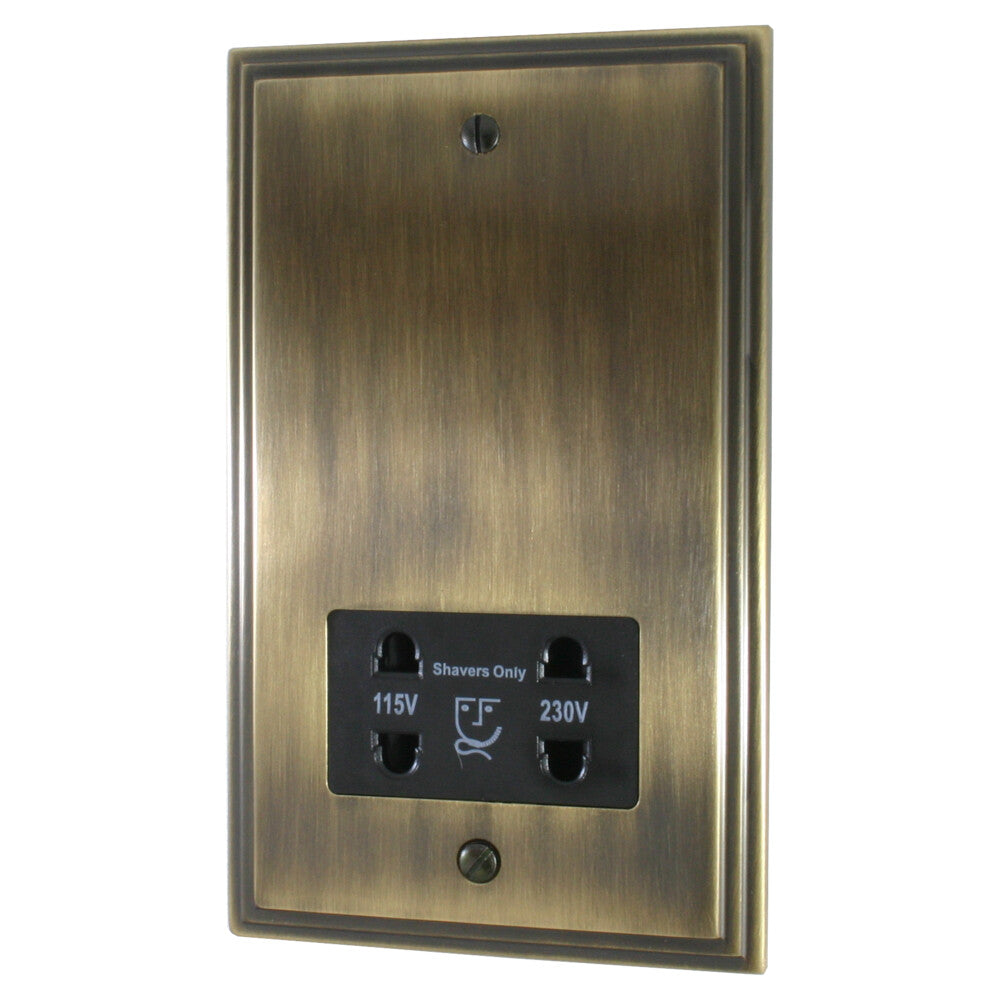 Victorian Antique Brass Shaver Socket