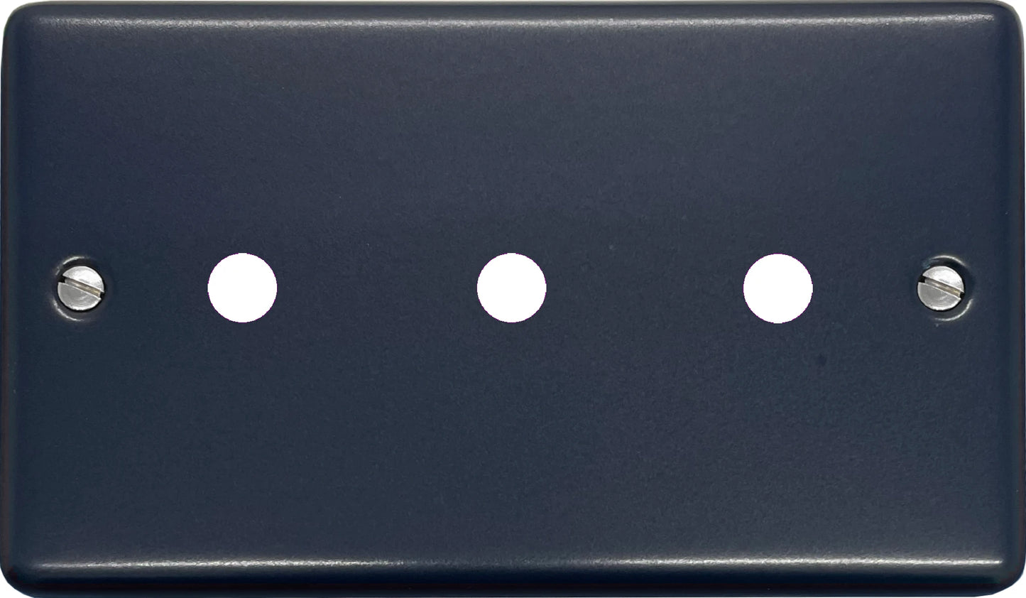Contour Blue 3 Gang Grid Toggle Plate