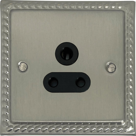 Georgian Satin Nickel 5 Amp Socket