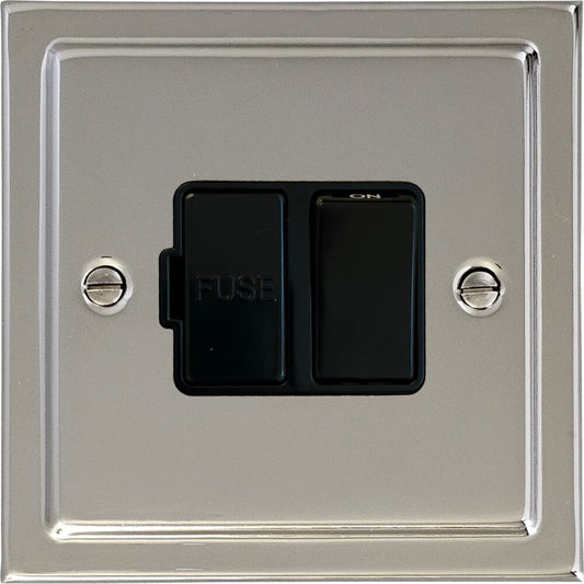 Victorian Polished Nickel Switch Fused Spur
