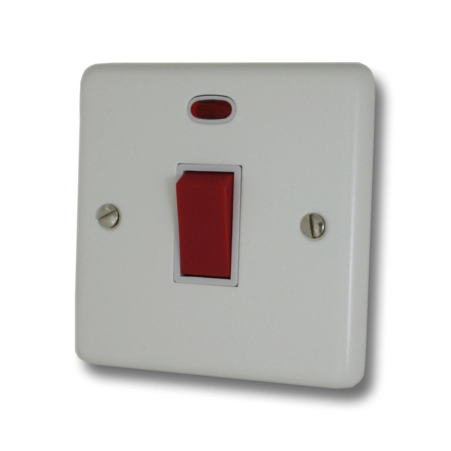 Contour Flat White 45A Dp Switch + Neon