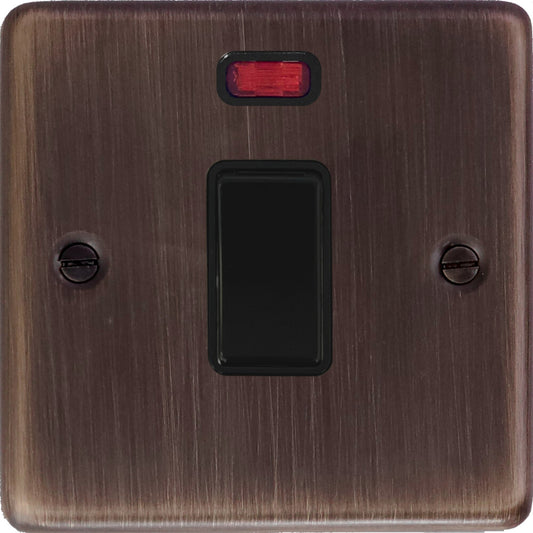 Contour Antique Copper 20 Amp Dp Switch & Neon